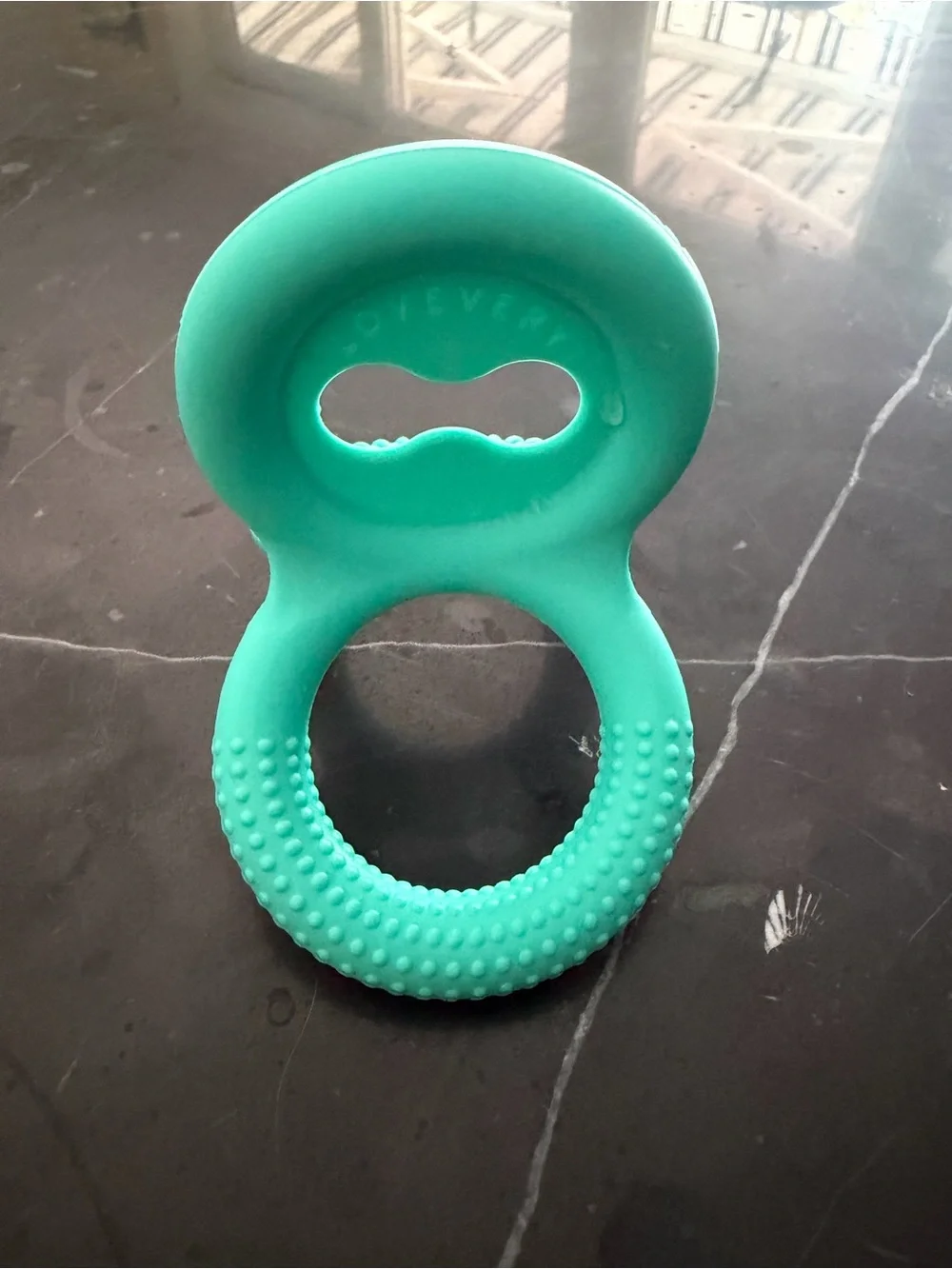 Lovevery Teal Rubber Ring Chew Toy